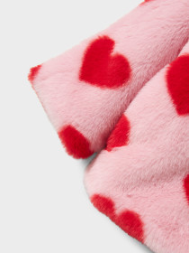 NAME IT Jakke Fake Fur Mindy Hjerte Nosegay